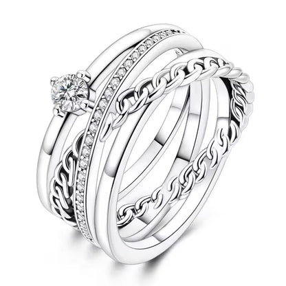 Fashion Rings for Women Stars and Moon Sunflower Pink Heart Zircon Luxury Wide Rings Fashion Engagement Wedding Jewelry Gift