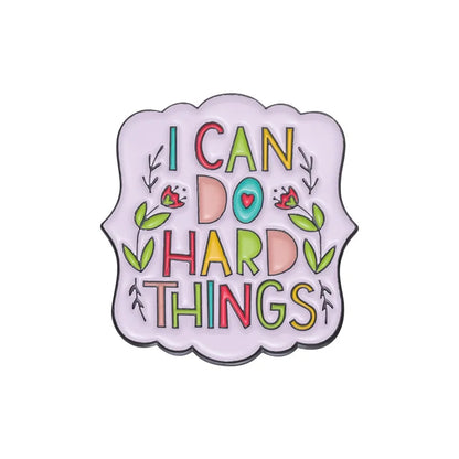 31Styles Geometric Humorous Phrase Enamel Pins Custom Funny Quotes Metal Brooches Lapel Badge Backpack Decorative Jewelry Gifts