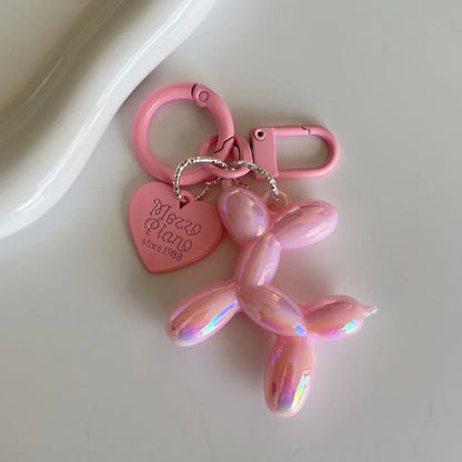 Jelly Cute Jelly Balloon Dog Keychain Pendant Cartoon Dog Chain Keychain - Lovely Accessory Jewelry Gift for Unisex Keys