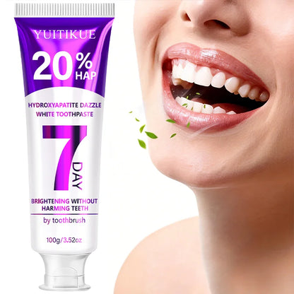 YUITIKUE 20% HAP Hydroxyapatite Toothpaste | 7-Day Teeth Brightening | Gentle Teeth Care 100g