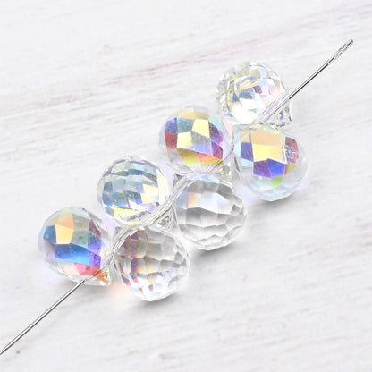 10*8mm Czech Crystal Waterdrop Beads Shiny Faceted Glass Strawberry Beads for Jewelry Making Needlework DIY Handmade Accessories