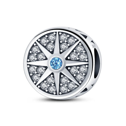 100% Real 925 Silver Classic Devil's Eye Charms Beads For Women Fit Original Qikaola Bracelets Fine DIY Jewelry Making