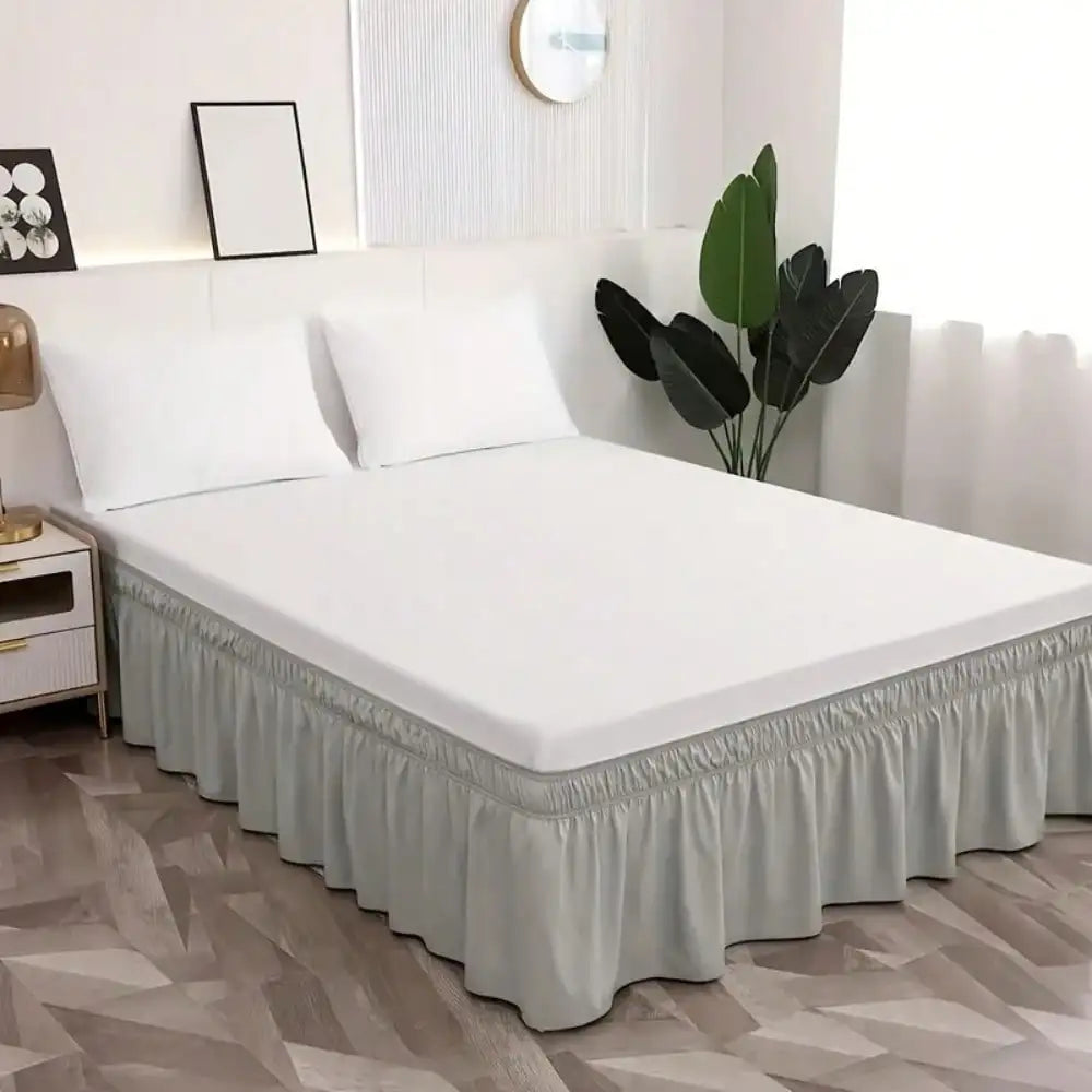 1Pc Breathable & Dustproof Bed Skirt  For Bedroom And Guest Room Bed Comforter Sets Curtains For Bedroom