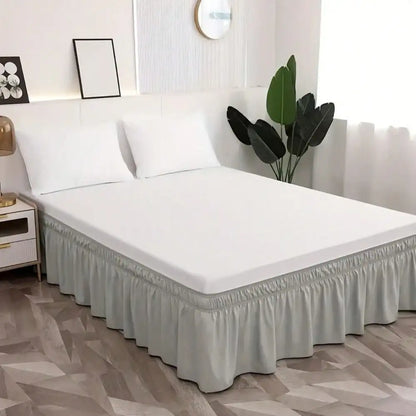 1Pc Breathable & Dustproof Bed Skirt  For Bedroom And Guest Room Bed Comforter Sets Curtains For Bedroom