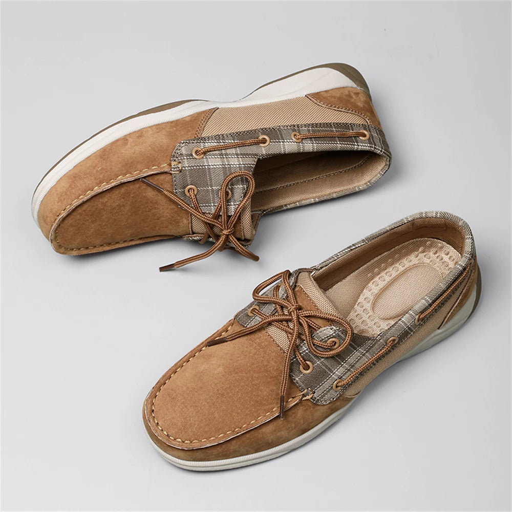 Men's Plus Size Luxury Boat Loafers - Premium PU Upper, Breathable Lining, Soft Insoles, Anti-Slip Sole, Lightweight & Comfortab