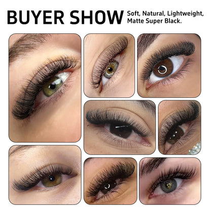 LAKANAKU YY/3D/4D/5D/6D W Clover Eyelashes Extension Cilios Extensiones De Pestañas Premade Fans Eyelash Extensions Volume