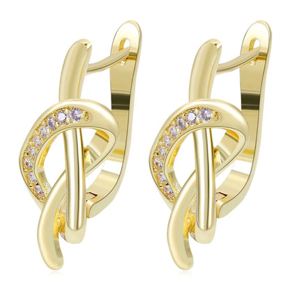 Juya Handmade 18K Real Gold Plated Earwire Fasteners Earring Hooks Accessories For DIY Women's Anti-Allergy Earrings Making