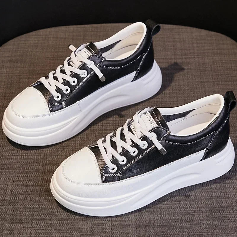 Women's Lace-Up Platform Sneakers in Style Options