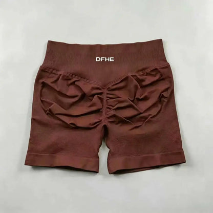 DFHE Camisole Fitness Shorts, High Waisted and Hip Lifting Yoga Shaping Shorts, Breathable Sports Running Fitness Shorts