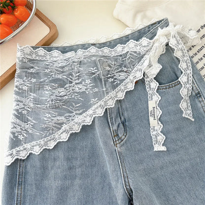 2026 HOT SALE! Y2K Women Lace Tulle Bandage Skirt Stacked Lace Half Skirt Layering Small Butt Curtain Flower Triangle Hair Scarf