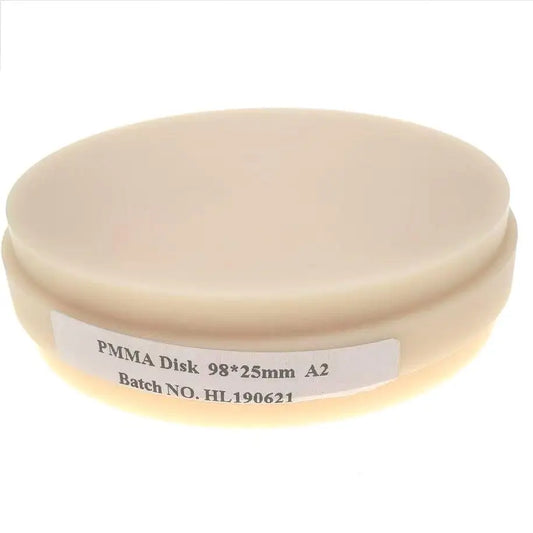 1PC 98mm Dental PMMA Block Monolayer Dental CAD CAM Milling Disc A1A2A3 Clear Pink