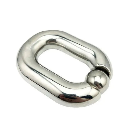 Scrotal Stretch Pendant Scrotum Pendant Ball Stretchers Testis Weight Penis Restraint Stainless Steel Cock Lock Ring Bondage