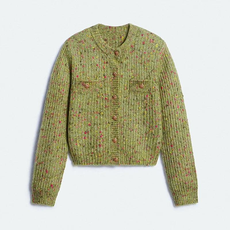 Women Marled Stripe Knit Jacket Pastel Hooded Zipper Long Sleeve Oversized Coat Lady 2026 Autumn Casual Beach Vacation Outerwear
