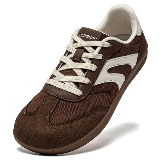 HOBIBEAR Unisex Barefoot Sneakers Women Men Wide Toe Minimalist Zero Drop Shoes Non Slip Lace Up Casual Sneaker