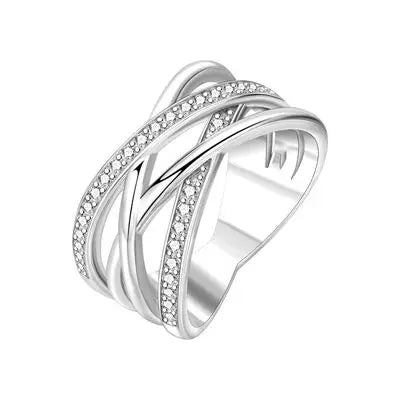 Fashion Rings for Women Stars and Moon Sunflower Pink Heart Zircon Luxury Wide Rings Fashion Engagement Wedding Jewelry Gift