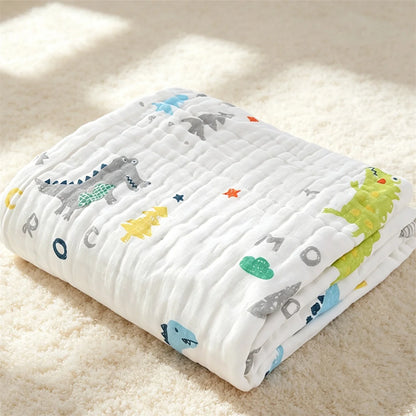 Baby Bath Towel Pure Cotton Gauze Absorbent Newborn Blanket Newborn Baby Shower Bag Children's Towel Soft