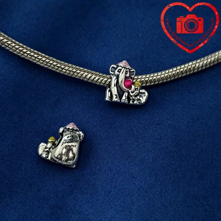 New Original Charms DIY Women Jewelry Gifts Fox Rabbit Chicken Pig Pet Dog Elephant Beads Fit 925 Silver Bracelets Accessories