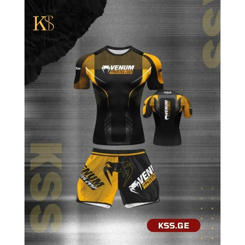 Best-selling Men's and Women's Outdoor Sports Casual Short-sleeved Short-pants Sets; Martial Arts and Boxing Clothing kids