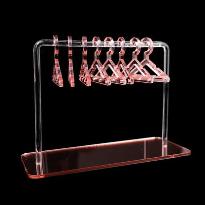 8 Pcs Hangers Shaped Jewelry Holder Personalized Earrings Display Racks Hanging Clothes Stand Storage Jewelry Organizer Holders