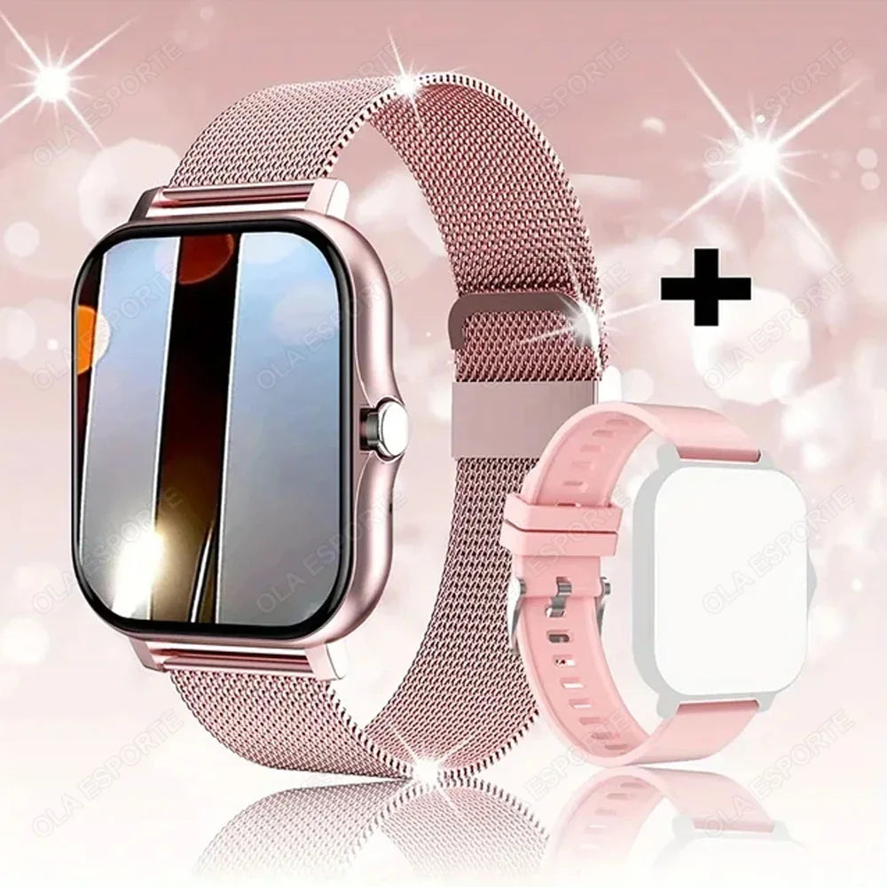 Latest Upgraded Fashion Design Smart Watch 1.83-inch Full-Screen Sports Smartwatch for Men and Women, Wireless Calling New Ht30