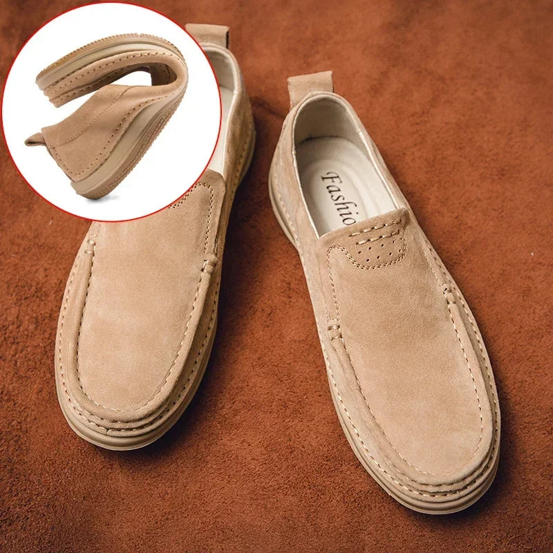 Men Loafers High Quality Leather Casual Shoes for Men Luxury driving Comfortable Soft Flats Sneakers Handmade Shoes Men Moccasin