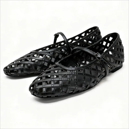 Womens Shoes Fashion Designer Women's Sandals New Luxury Hollow Out Casual Shoes for Woman Exquisite Flat Bottom Sandals Zapatos