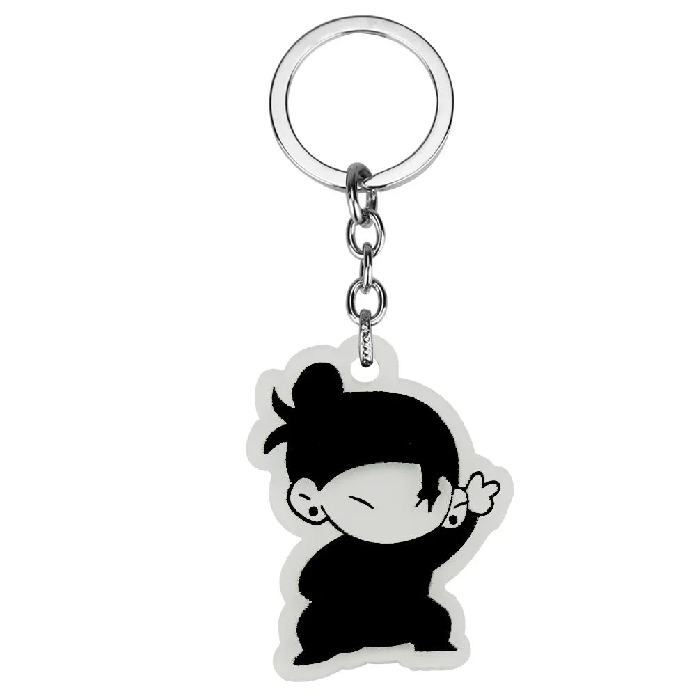 Anime Keychain Geto Suguru Satoru Gojo JJK Phone Charm Accessories Pendant Keyring Bag Jewelry Gift