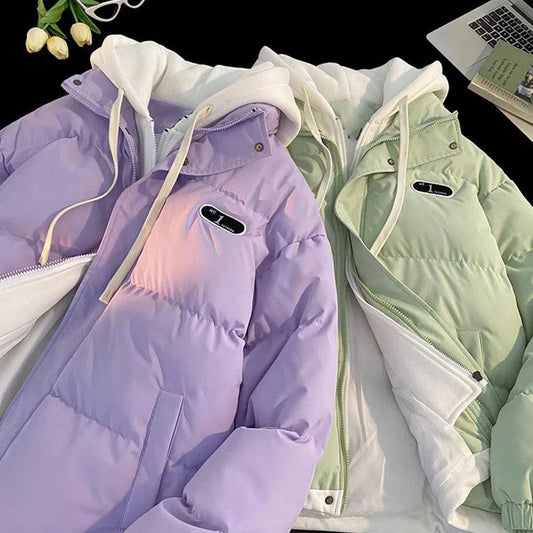Women's Hooded Padded Zip Jacket