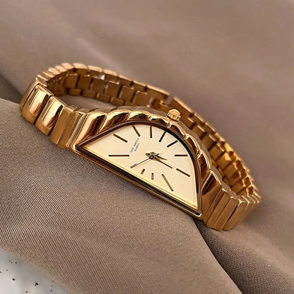 NEW 2025 GEDI Retro-inspired Women's Watches With Triangular Irregular Dial Water-resistant Stainless Steel Quartz Ladies' Watch