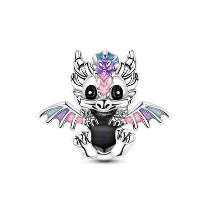 MULA 925 Sterling Silver Dinosaur Charms Pendant Beads Fit Original Pan Snake Chain Bracelet DIY For Women Jewelry Gift