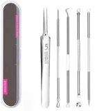 6Pcs Ultra-Precise Pimple Tweezers Set - Pro Acne and Blackhead Removal Tool -for Effective Face Care and Skin Purification