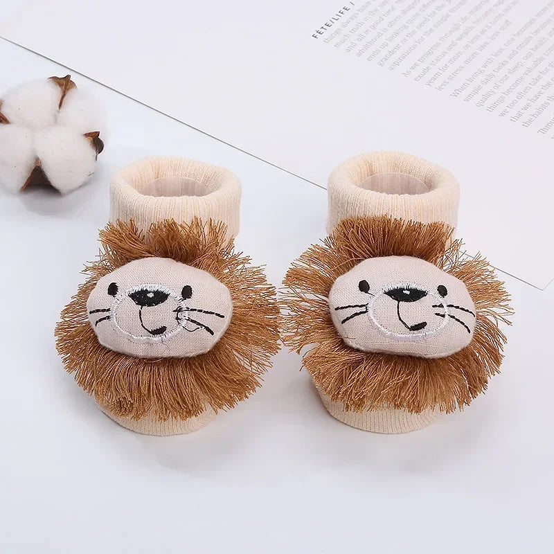 Kawaii Cotton Soft Socks for Newborn Infant Baby Cartoon Animal 3D Doll Socks for Boys Girls Infant Toddler Floor Socks