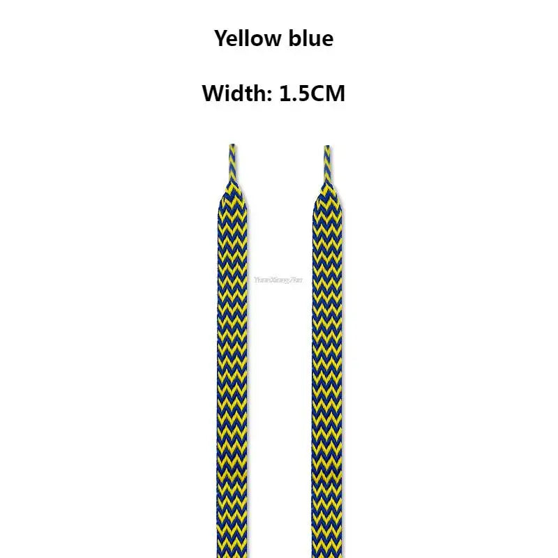 1PAIR Flat Shoelaces for Sneakers Shoe laces Luxury Brand Shoelace  Width 1.5cm/2cm/3cm Length 120/140/160cm Shoe Accessories
