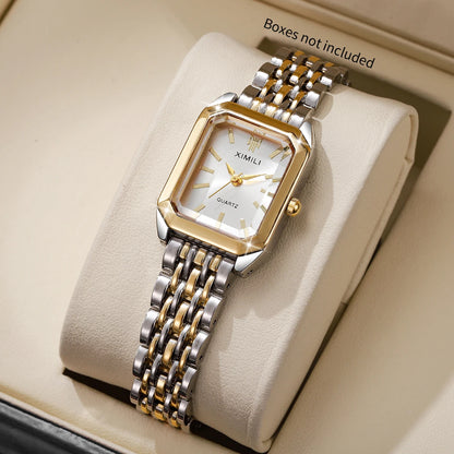 Elegant Rectangle Women Quartz Watch Luxury Bracelet Strap Ladies Dress Wristwatches Clock Gift Relogio Feminino（Without Box）
