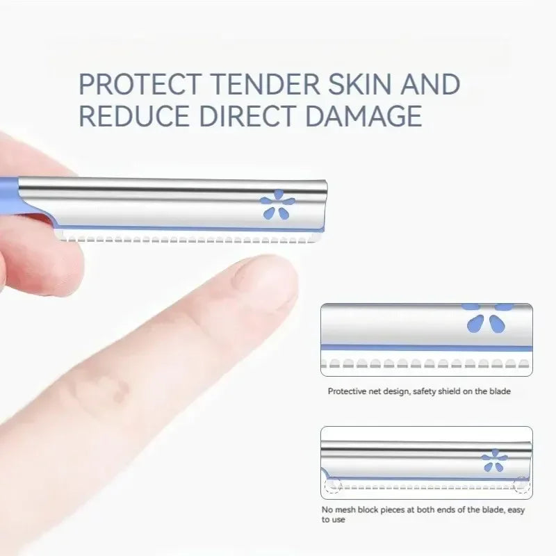 Eyebrow Razor 5PCS Safety Razor Sharp Durable Beginners Fast Safety Net Is Not Easy To Scratch Non-Slip Not Easy to Rust Handle