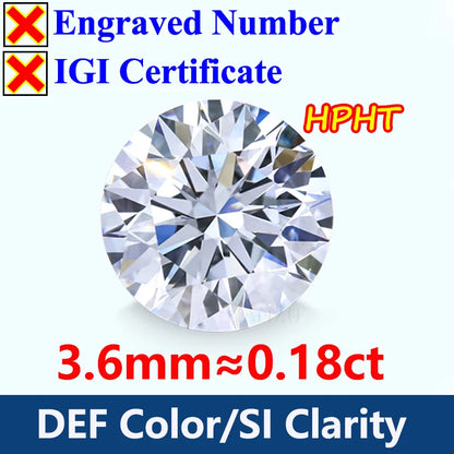 GH Color Oval HPHT Lab Grown Diamond No IGI Certificate 3EX DEF Color VS Clarity Pear CVD Lab Grown Diamond Gems