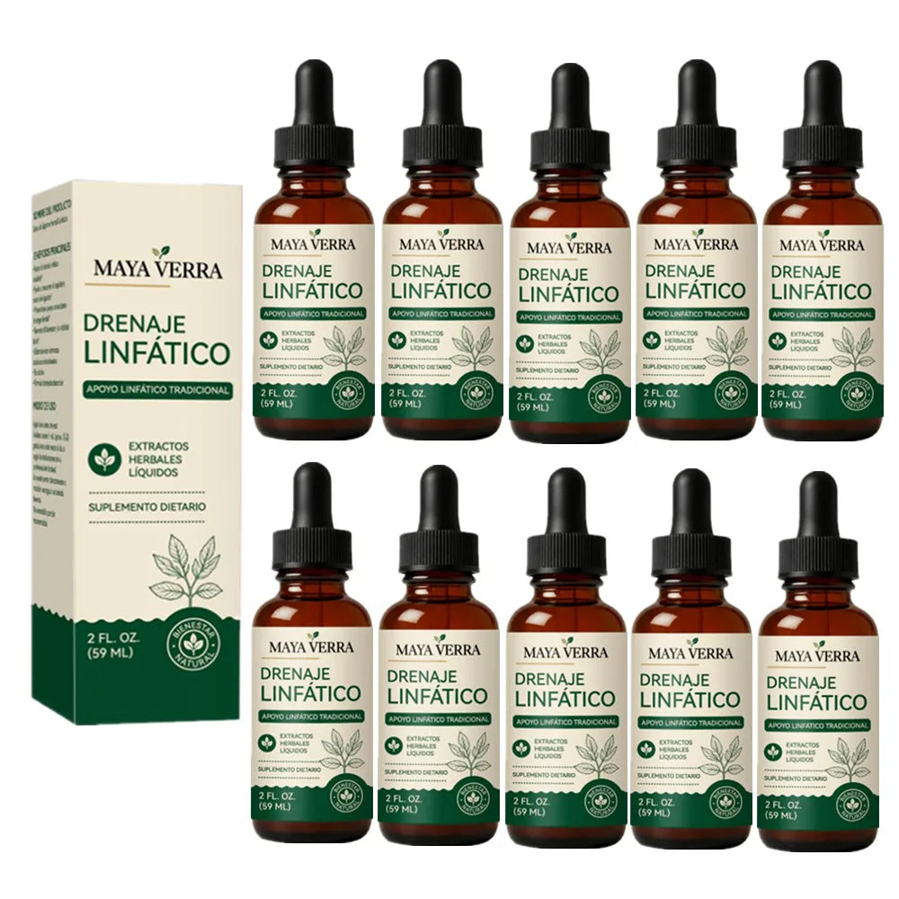 Maya Verra Plant-Based  Lymphatic Drainage Liquid Drops 59ml - Traditional Herbal Supplement for Fluid Balance & Natural Detox