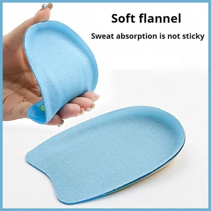 New Soft Silicone Comfort Insoles Invisible Height Increasing Half Insole Shock Absorbing Sports Insoles for Men and Women