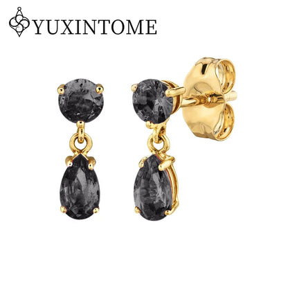 925 Sterling Silver Ear needles Crystal Zircon Small studs Earrings for Women gold-plated round Piercing Earrings New in 2022
