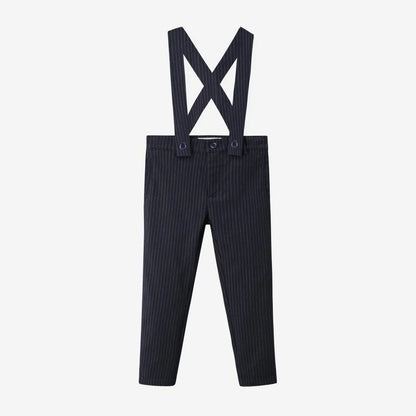 (Ship out in 1 day) AS AW26 ISRAEL Pinstripe Windsor Collection with knitting children clothes shirt