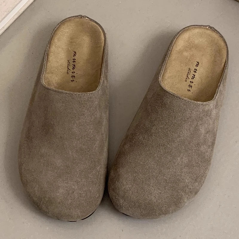 Women's Round-Toe Flat Mules