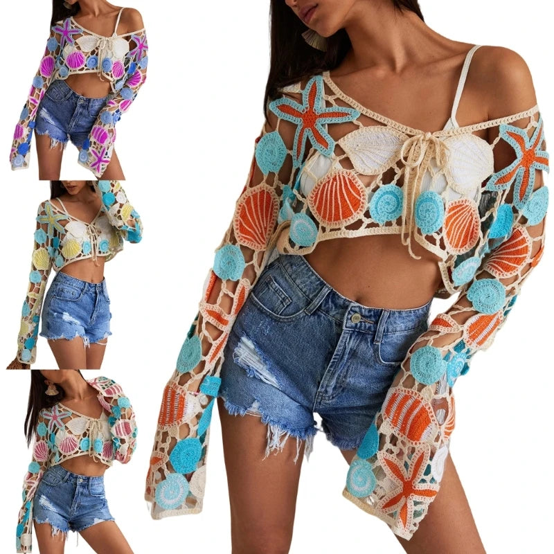 Original Hand Produced Warm Weather Top Ventilated Long Sleeve Relaxed Set