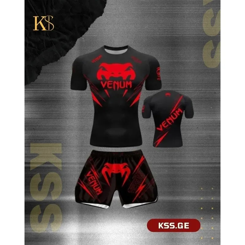 Best-Selling Outdoor Sports Casual Short-Sleeved Short-Pants Set for Men And Women Martial Arts Boxing Clothing