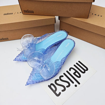 Mini Melissa Sandal Summe Women Slippers Wedges Platform Beach Flip Flops Trend High Heels Ladies Shoes Pumps Thick Slides Mujer