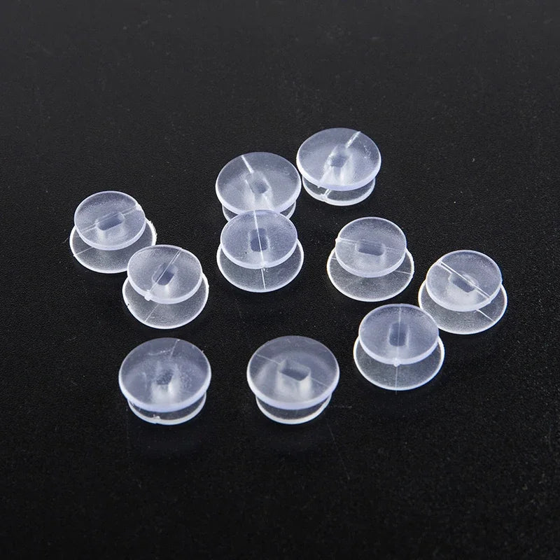25Pcs Transparent Buttons Accessories For DIY Sandal Shoe Charms Decor