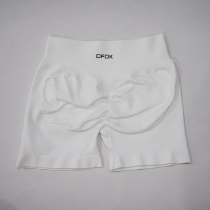 DFDK 2026 New Women Scrunch Butt Yoga Shorts High Waist Hip Lifting Push Up Squat Proof Sports Shorts Gym Workout Running Fitnes