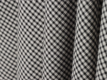 European and American style women's 2026 summer new fashion elastic waist small plaid simple A-line MIDI skirt