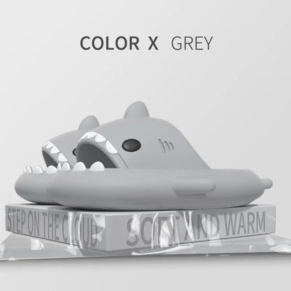Couples Shark Slippers Women Cartoon Sandals Fashion Men Flip Flops Indoors Bathroom Cute Summer Outdoor Beach Slides Shoes
