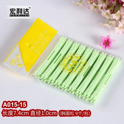Hair Perm Rods Cold Wave Rods Hair Curling Rollers Curlers Steel Pintail Comb Hair Curler No Heat for Women Long Short Hair