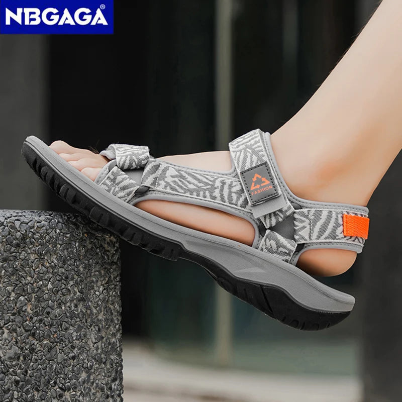 Classic Men's Hiking Sport Sandals Lightweight Leisure Beach Shoes Summer Open-Toe Breathable Travel Walking Sandials